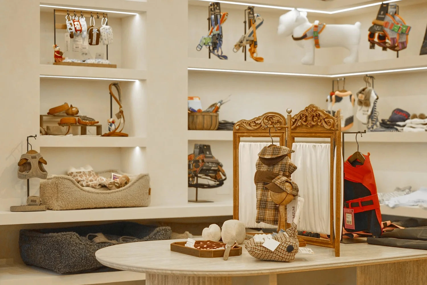 Inside the Petin boutique in Milan