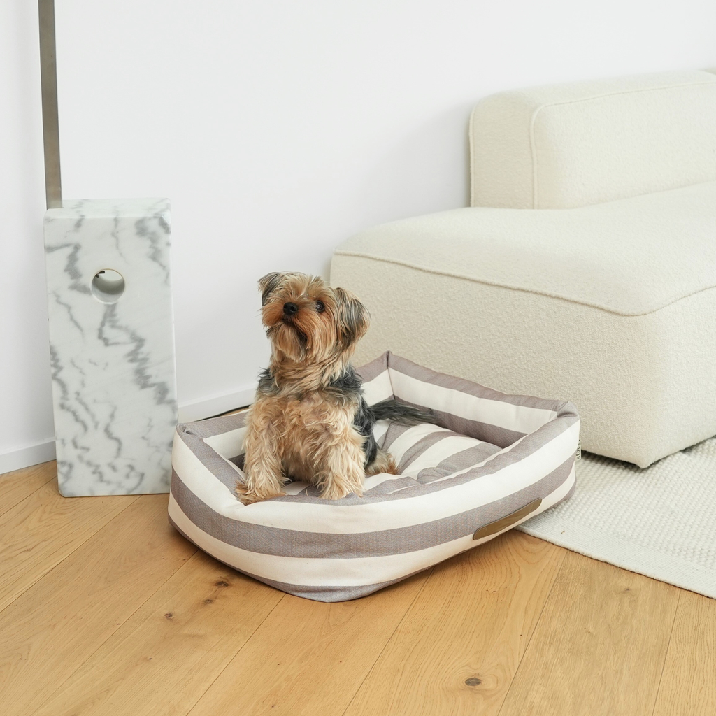Alba Dog Bed | Striped: Small