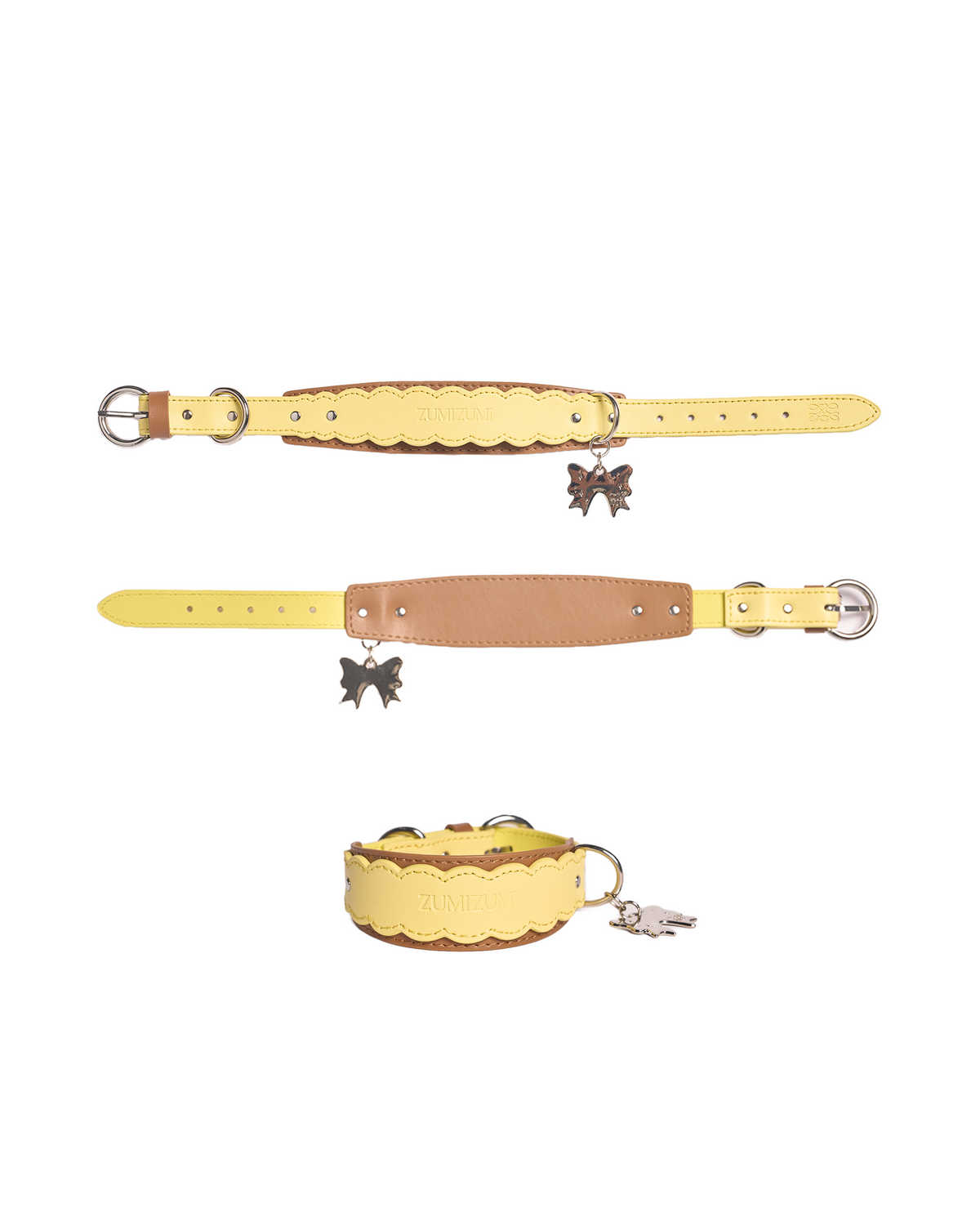 Lederhalsband Mayfair Scalloped – Zumizumi