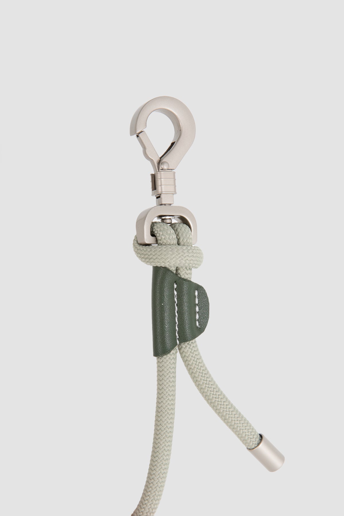 Seil-Hundeleine mit Lederdetails