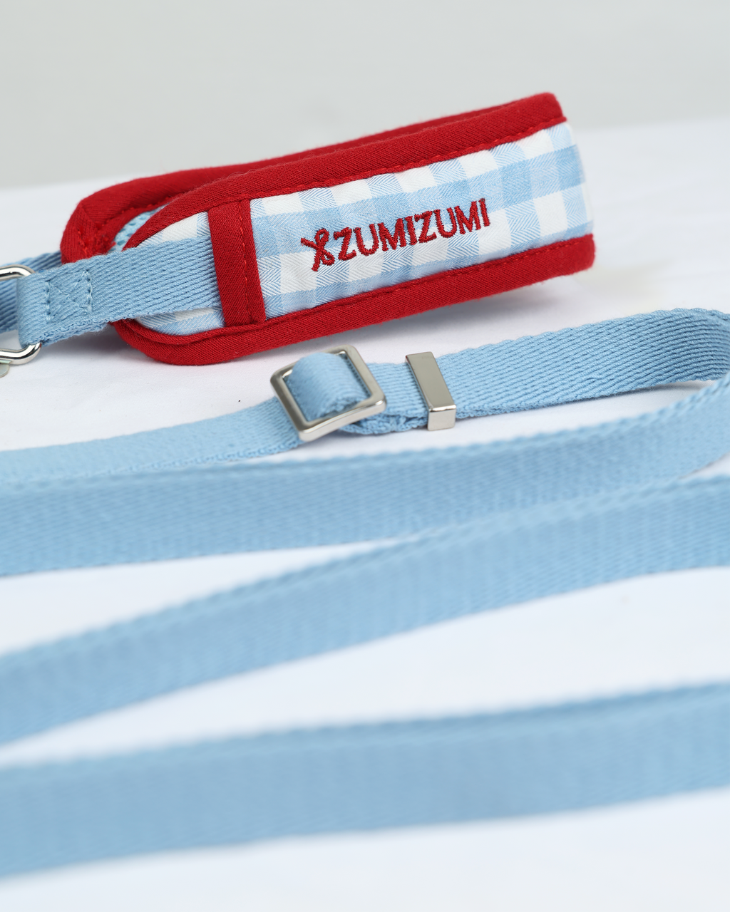 Hands-Free-Leine Chelsea Blau/Rot – Zumizumi