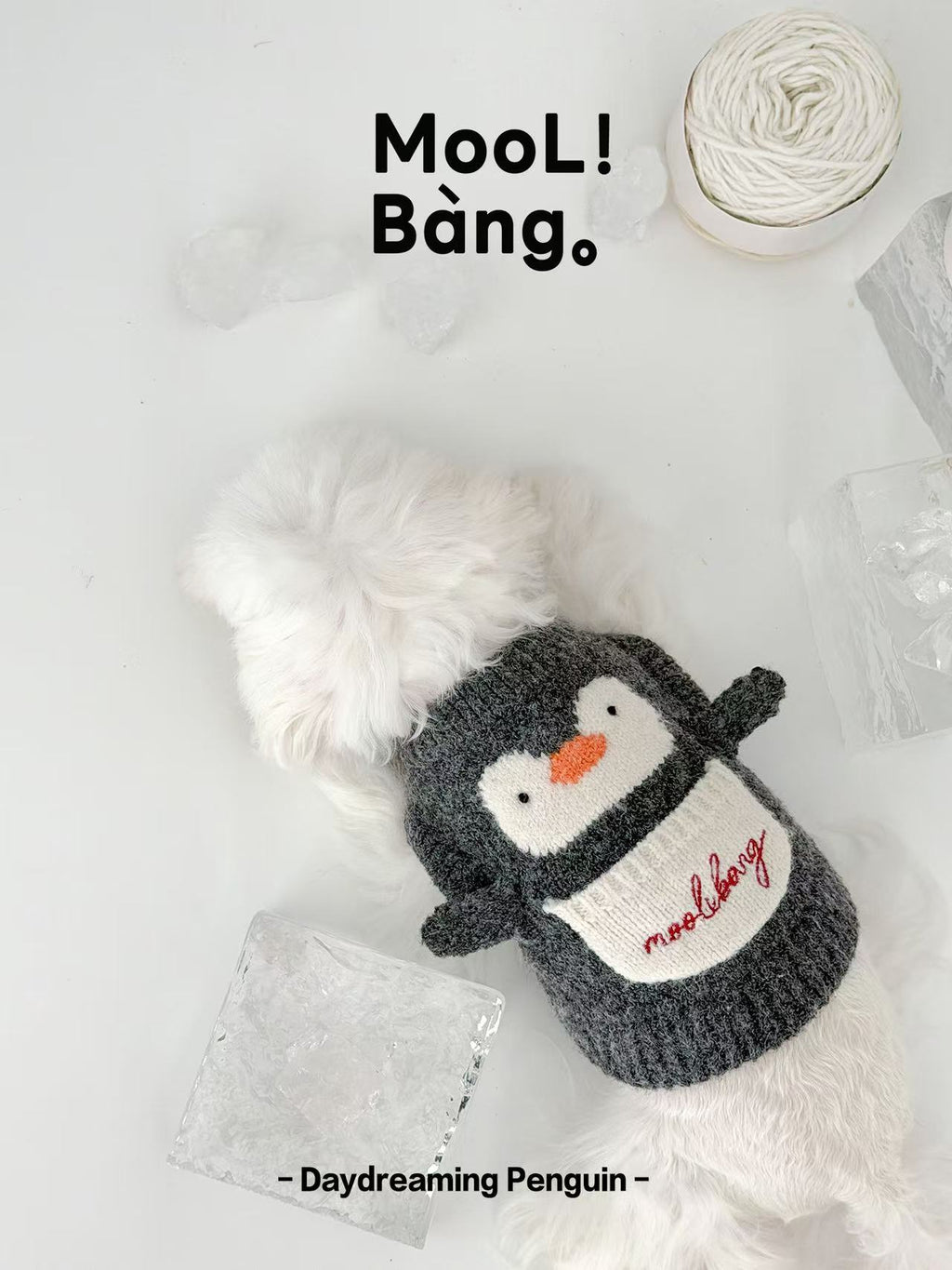Hundepullover „Daydreaming Penguin“