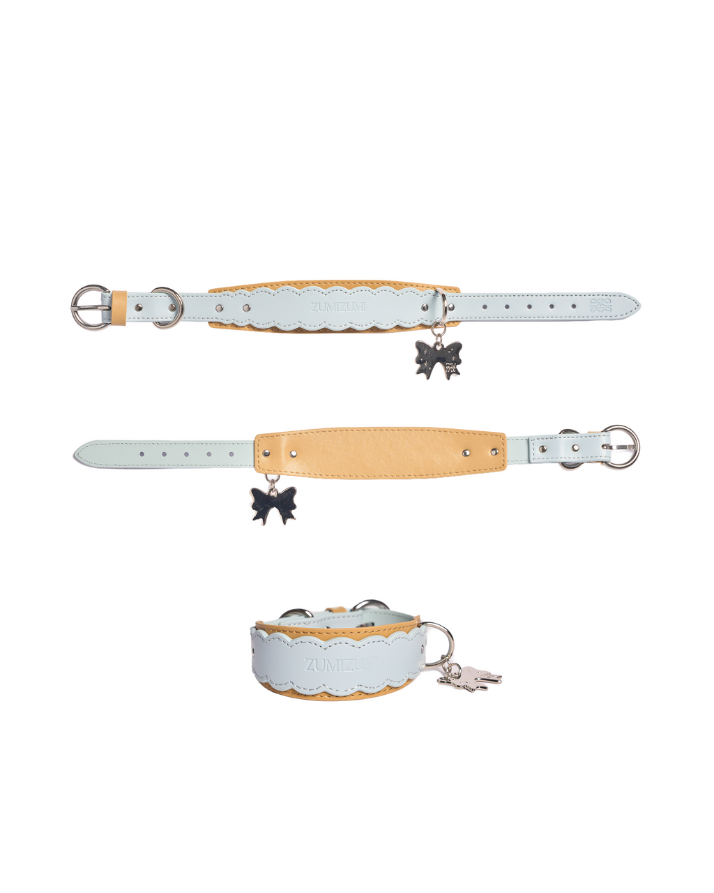 Lederhalsband Mayfair Scalloped – Zumizumi