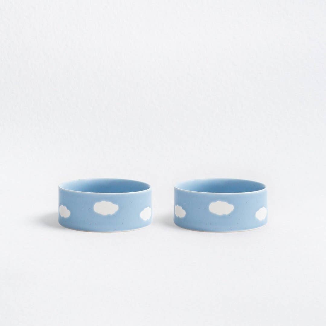Set 2 ciotole per animali Nuvola 14 cm – Egg Back Home