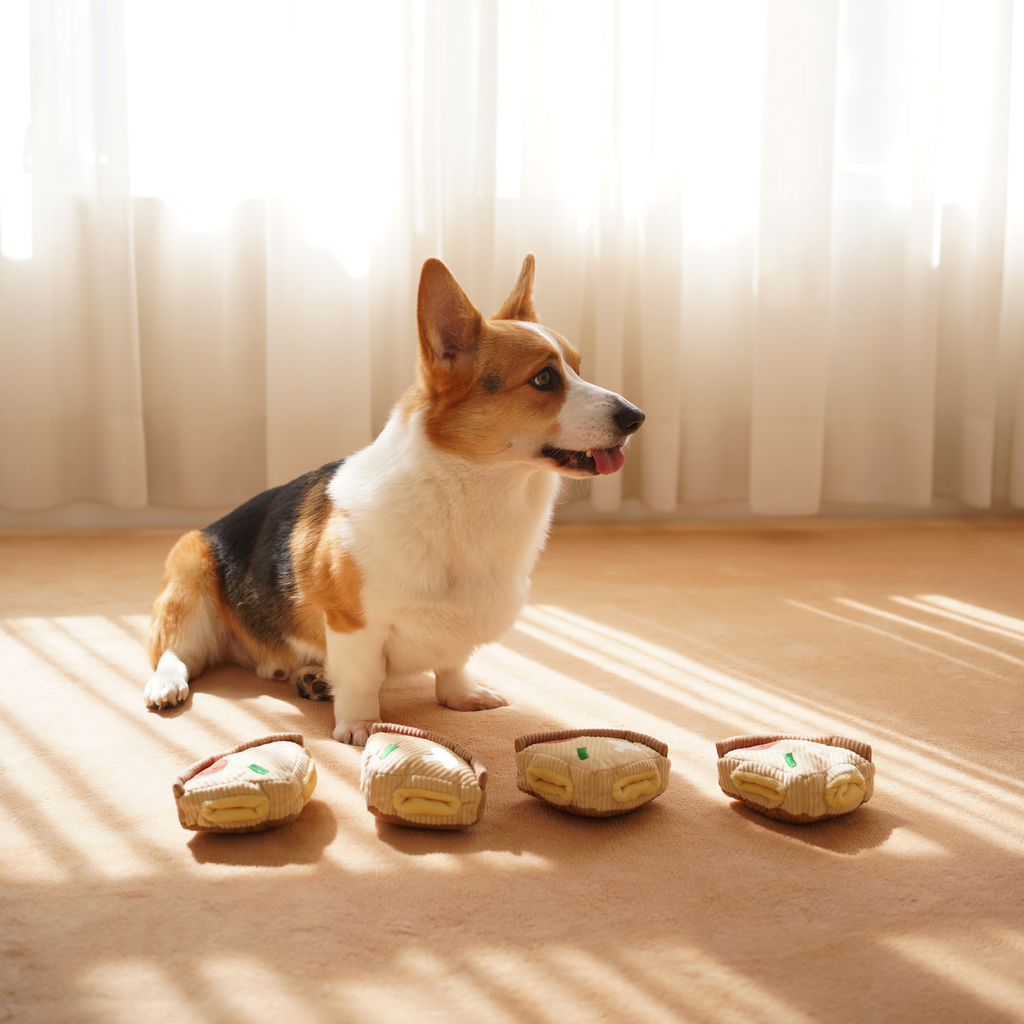 Hundespielzeug „Deep Dish Pizza“ zur Bereicherung