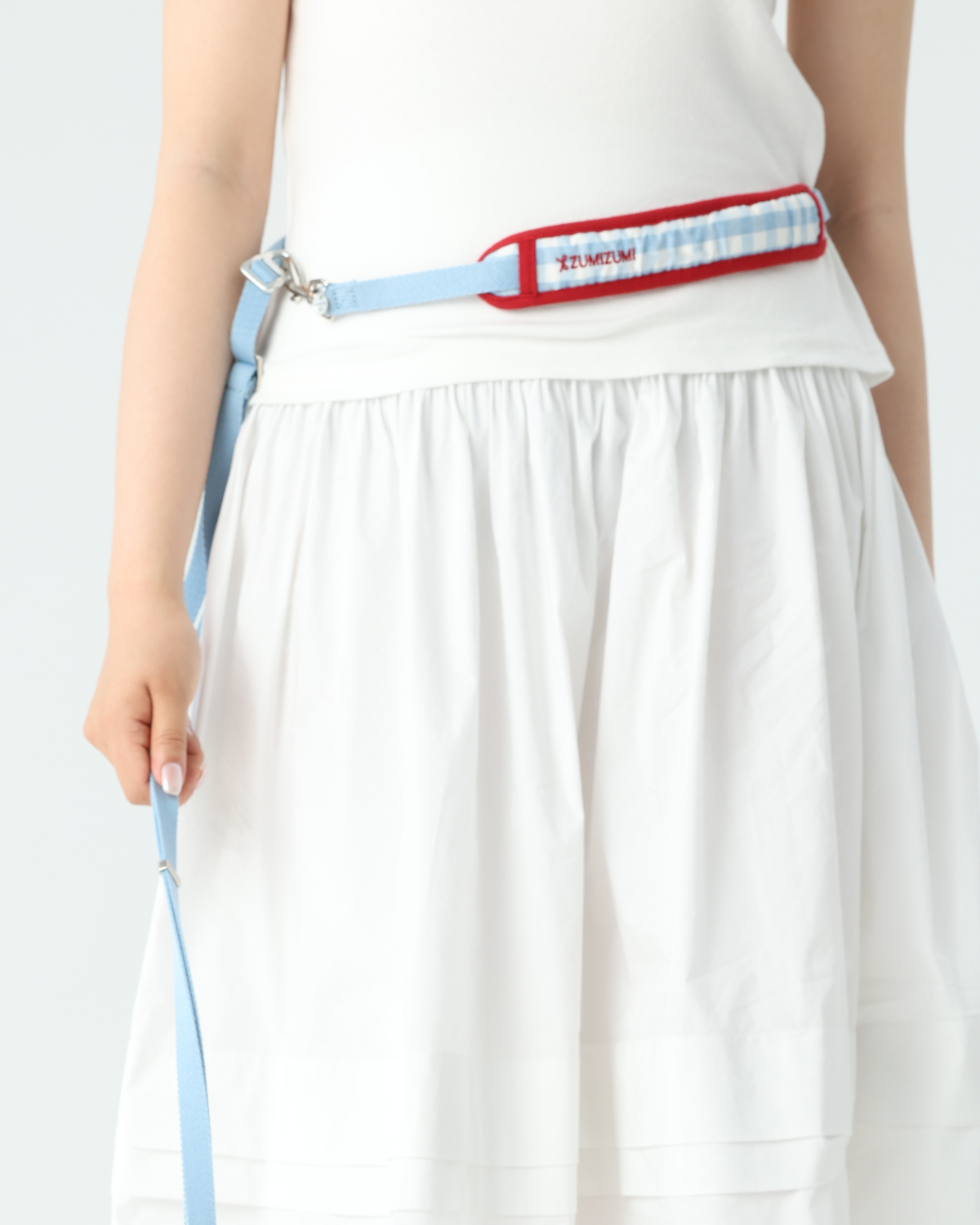 Hands-Free-Leine Chelsea Blau/Rot – Zumizumi