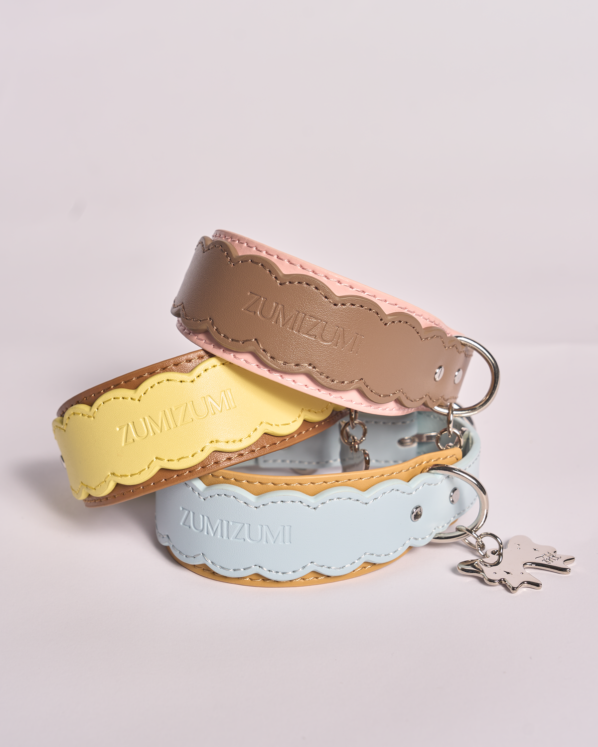 Lederhalsband Mayfair Scalloped – Zumizumi