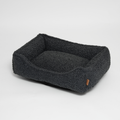 Tora Dog Bed by Staey | Storm Bouclé Fabric: Medium