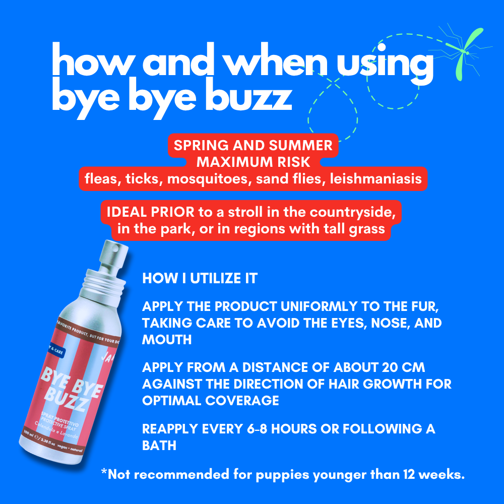 Spray repellente per cani Bye Bye Buzz 100 ml – JAMPY