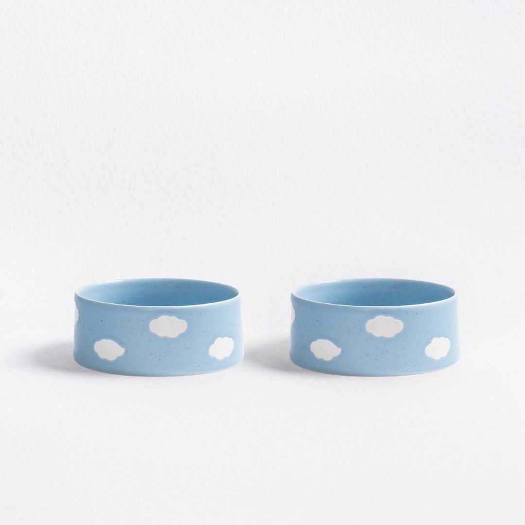 Set 2 ciotole per animali Nuvola 14 cm – Egg Back Home