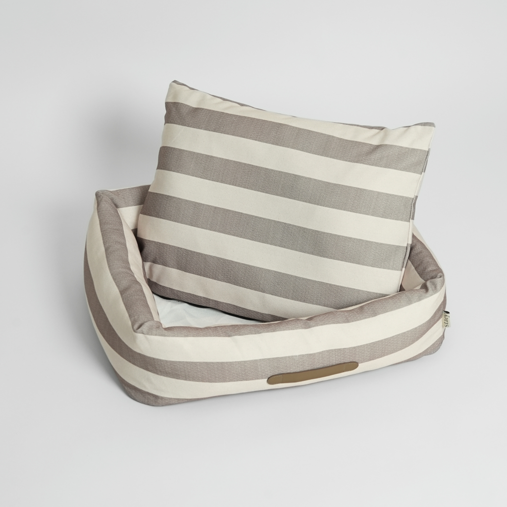 Alba Dog Bed | Striped: Small