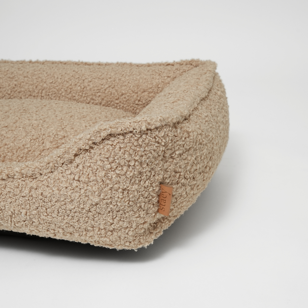 Hundebett Tora | Lockenstoff Sand: Groß